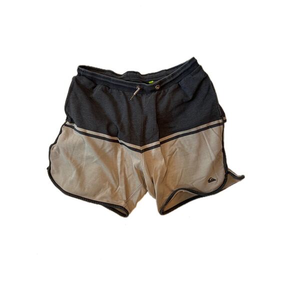 Quicksilver Black Gray Sweatshorts Shorts Mens XL - Picture 1 of 3